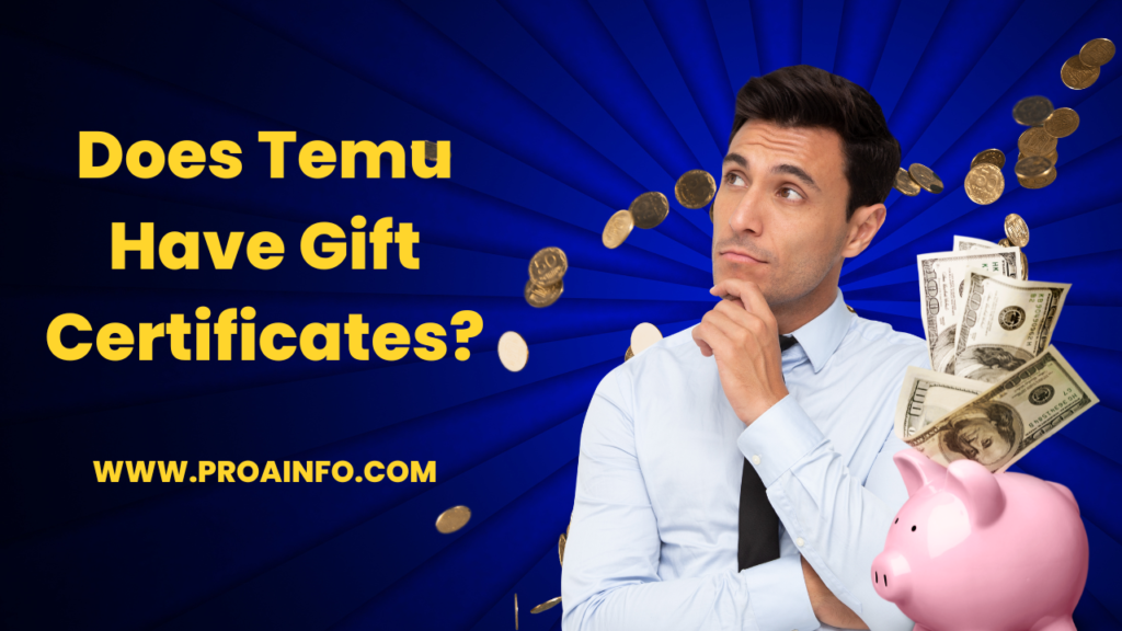 Does Temu Have Gift Certificates?